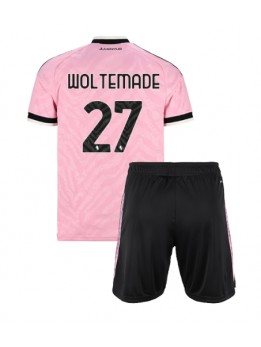 Otroški Nogometna dresi replika Juventus Nick Woltemade #27 Gostujoči 2026-27 Kratek rokav (+ hlače)